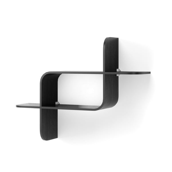 Crna polica s više razina od masivnog kaučuka 62 cm Montage – Umbra-image-2