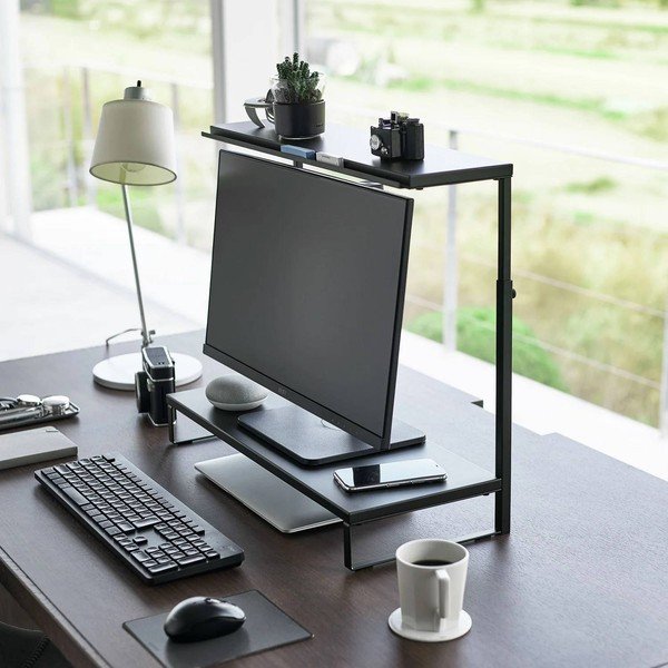 Crno metalno postolje za monitor Tower – YAMAZAKI-image-1