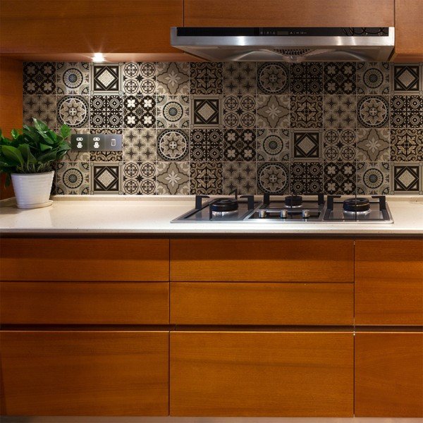 Set od 9 zidnih naljepnica Ambiance Wall Decal Pločice Azulejos Pompei, 20 x 20 cm-image-3