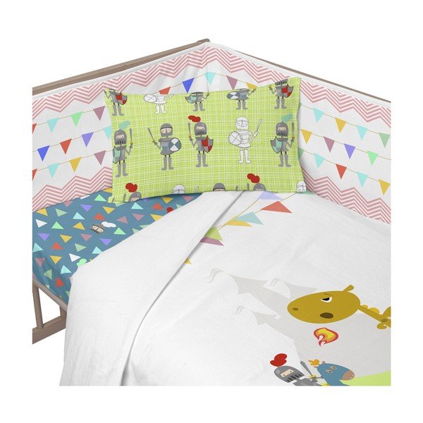 Pamučna ogradica za krevetić Mr. Fox Knight, 210 x 40 cm-image-2