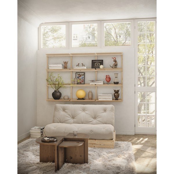 Bež sklopiva sofa 145 cm Flip – Karup Design-image-1