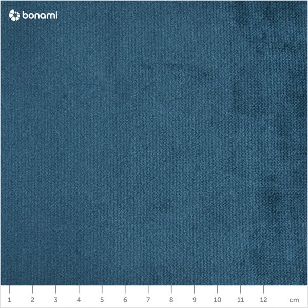 Plava baršunasta fotelja s crnim nogama Max Winzer Alegro-image-1