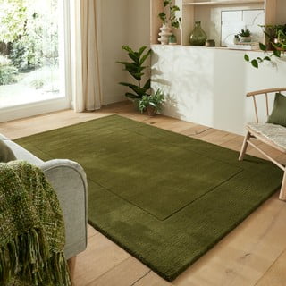 Zeleni vuneni tepih 160x230 cm – Flair Rugs