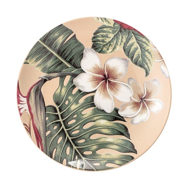 Keramički plitki tanjur Bloomingville Aruba Jungle, ⌀ 20 cm
