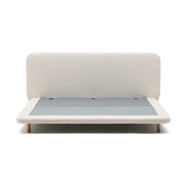 Bež tapecirani bračni krevet 180x200 cm Odum – Kave Home-image-2