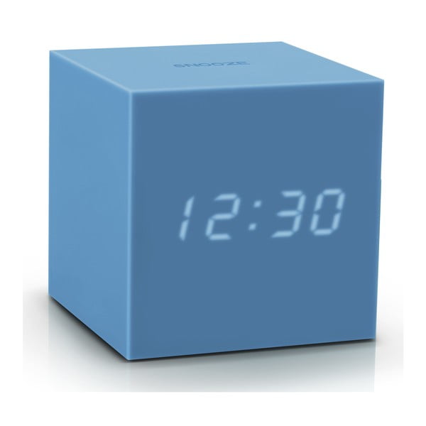 Plava LED budilica Gingko Gravity Cube-image-2