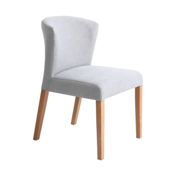 Svijetlo siva stolica s prirodnim nogama Custom Form Harvard