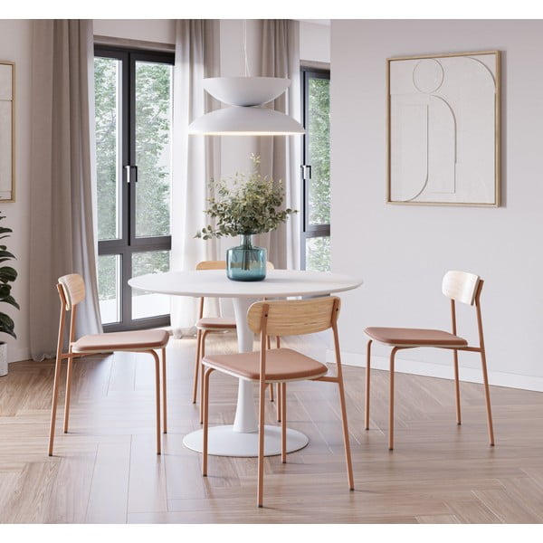 Crvene/u prirodnoj boji blagovaonske stolice u setu 2 kom Adriana – Marckeric-image-1