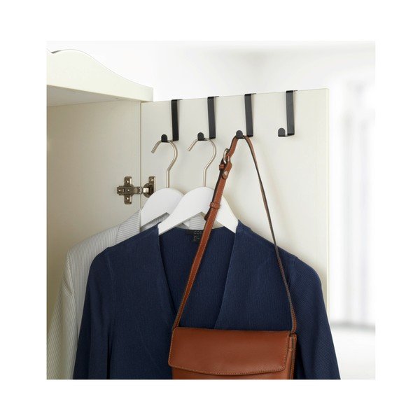 Set s 4 crne mat kuke za vrata Wenko-image-1