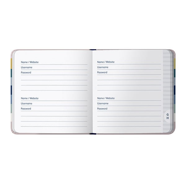 Bilježnica za lozinke 96 str. Stripe – Busy B-image-3