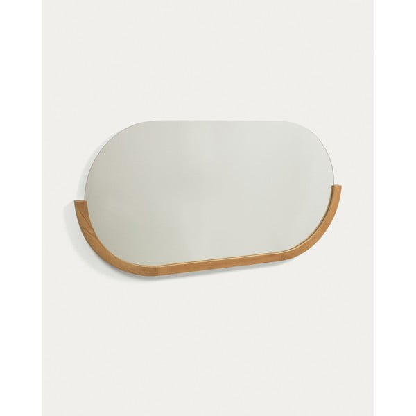 Zidno ogledalo s okvirom od masivnog drveta 96x55 cm Rokia – Kave Home-image-2