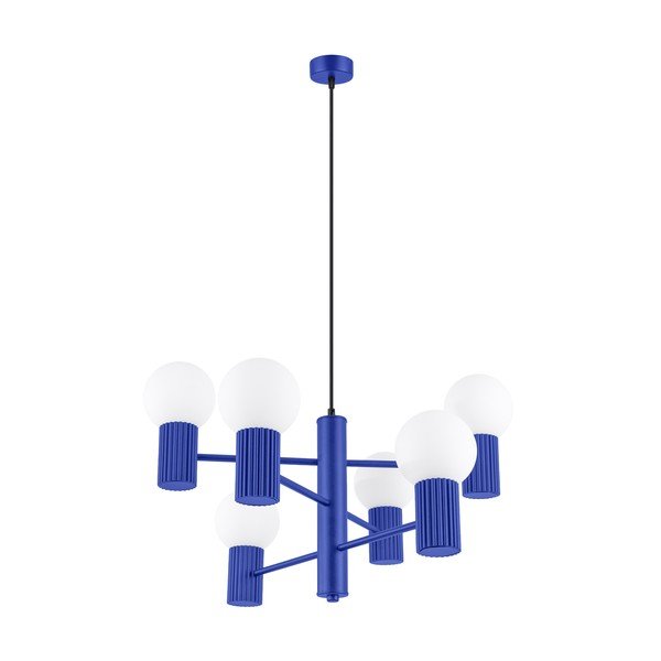 Plava viseća svjetiljka sa staklenim sjenilom Orbital – Sollux