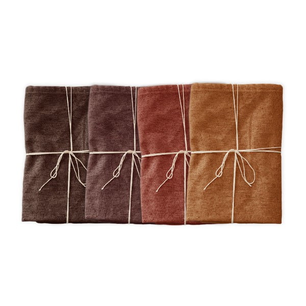 Set od 4 platnena ubrusa s lanom Really Nice Things Red Gradient, 43 x 43 cm-image-1