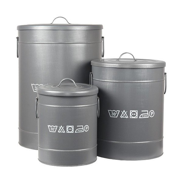 Metalni koš za prljavo rublje LABEL51, ⌀ 40 cm-image-4