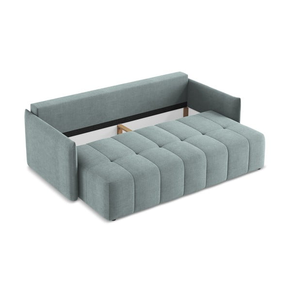 Plava sklopiva/s prostorom za odlaganje sofa 225 cm Moku – Makamii-image-4