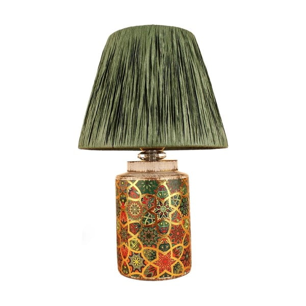 Zelena stolna lampa sa sjenilom od papirne špage (visina 38 cm) Alev – Opviq lights