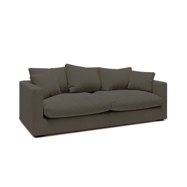 Tamno sivi samt  samt kauč 220 cm Comfy - Scandic-image-1