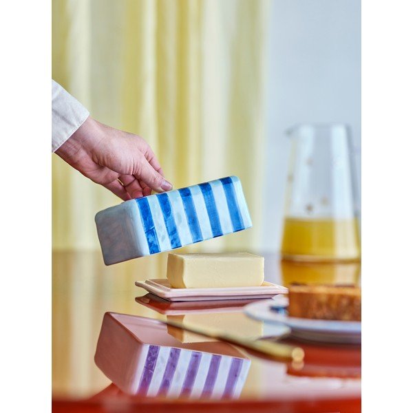 Plava keramička posuda za maslac Phoenix – Bloomingville-image-3