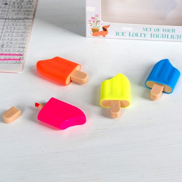 Set od 4 Rex London Ice Lolly highlightera-image-1