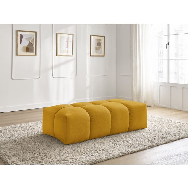 Senf žuti tabure od šenila Everest – Bobochic Paris-image-1