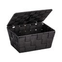 Crna košara s poklopcem Wenkoo Adria