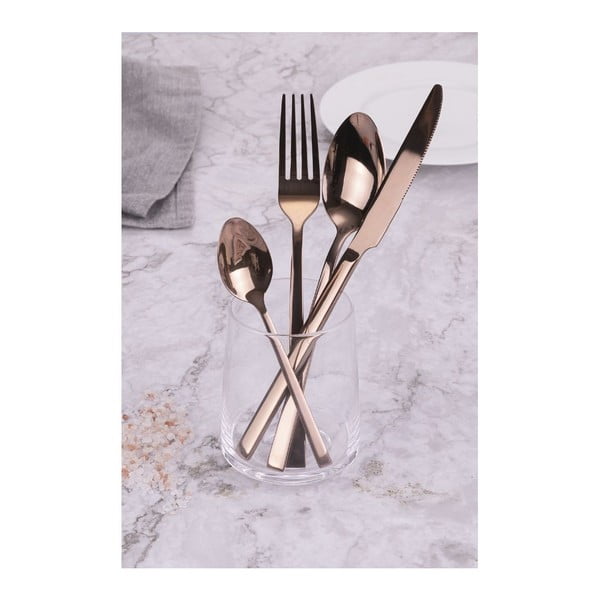 Čelični pribor za jelo bakrene boje 24 kom Lexington - VDE Tivoli 1996-image-3