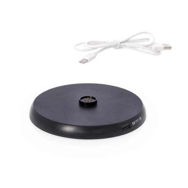 Smeđa metalna LED stolna lampa s mogućnosti zatamnjivanja/s bežičnim punjačem s plastičnim sjenilom (visina 33 cm) Esprit – Bizzotto-image-4