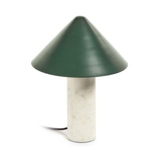 Zelena stolna lampa s metalnim sjenilom (visina 32 cm) Valentine - Kave Home