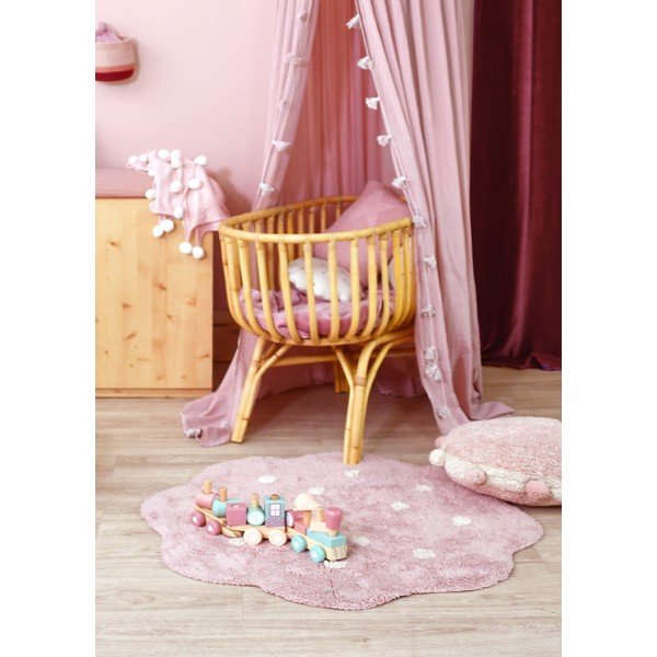 Ružičasti periv/ručno rađen pamučan dječji tepih ø90 cm Mini Biscuit Vintage Nude – Lorena Canals-image-3