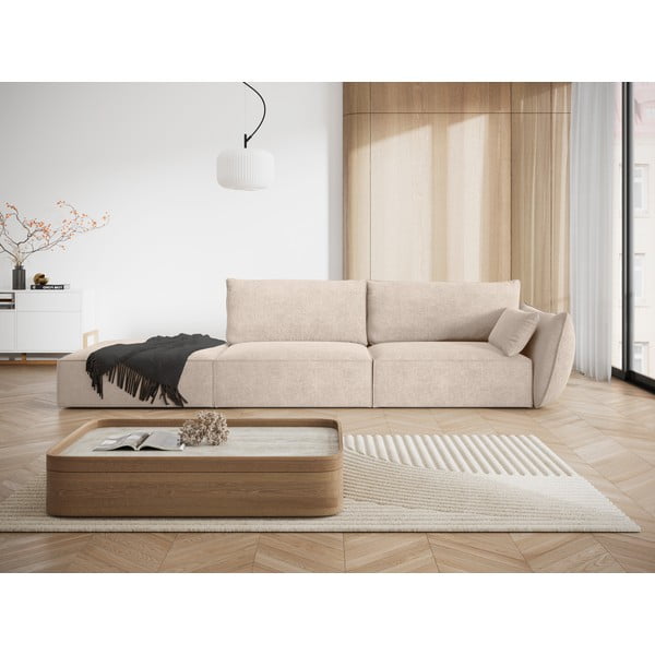 Bež ležaljka (s desnim kutom) Vanda – Mazzini Sofas-image-1