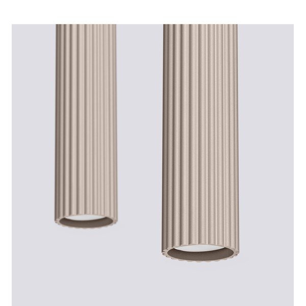 Smeđe-siva metalna viseća svjetiljka Gleam – Sollux-image-4