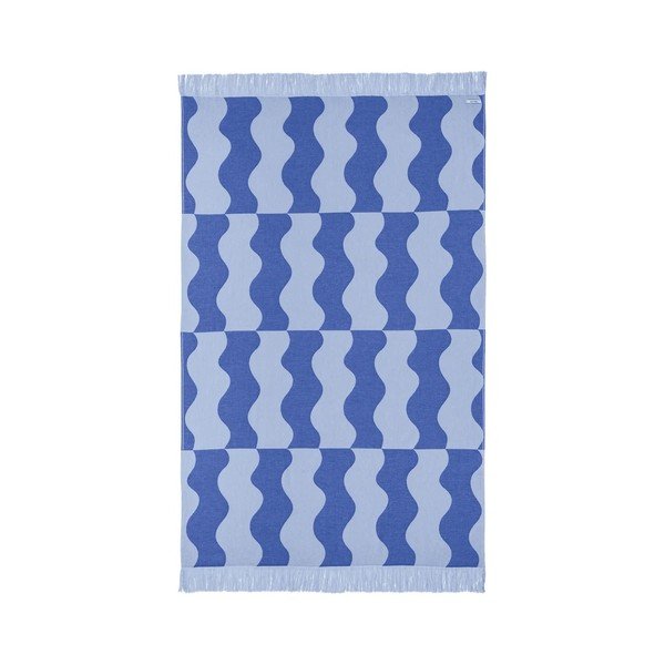 Plavi pamučan ručnik za plažu 100x160 cm Nugo – noo.ma