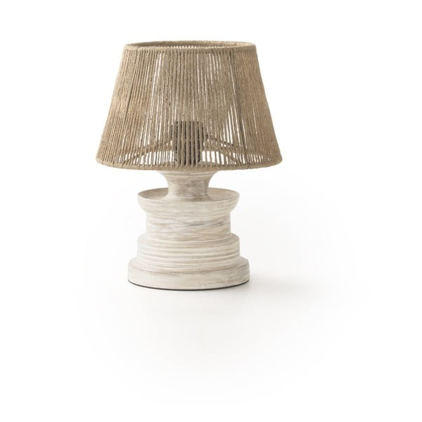 Bijela/natur stolna lampa (visina 30 cm) - Geese