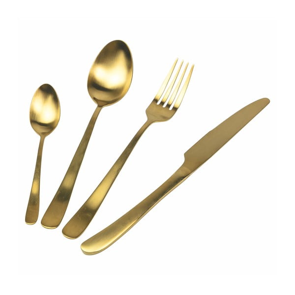 Čelični pribor za jelo u zlatnoj boji 24 kom - VDE Tivoli 1996-image-3