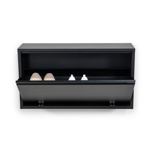 Crni metalni preklopni/viseći ormarić za cipele 75x41x22 cm Billy – Spinder Design-image-3