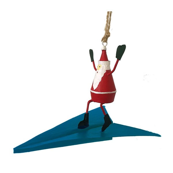 Božićni viseći ukras G-Bork Santa on Airplane