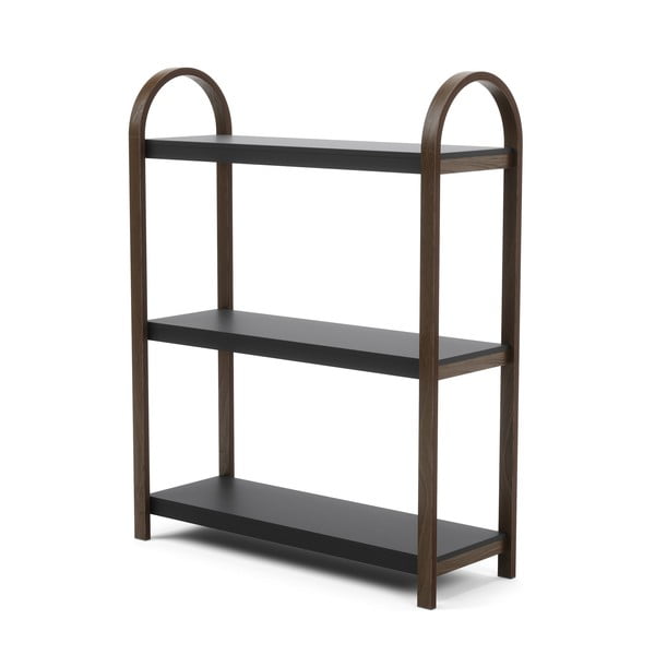 Crna prirodna polica u dekoru oraha 72x90 cm Bellwood - Umbra-image-3