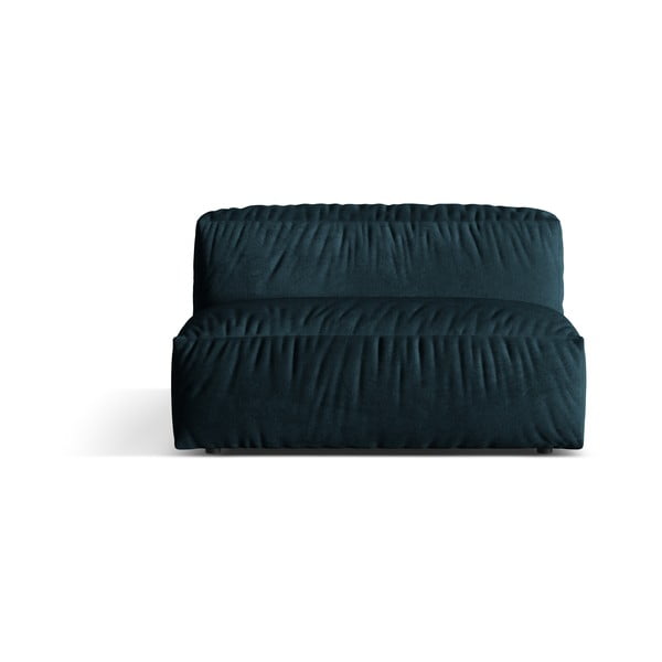 Tamno plava baršunasti modularna sjedeća garnitura (srednji modul ) Martina – Micadoni 