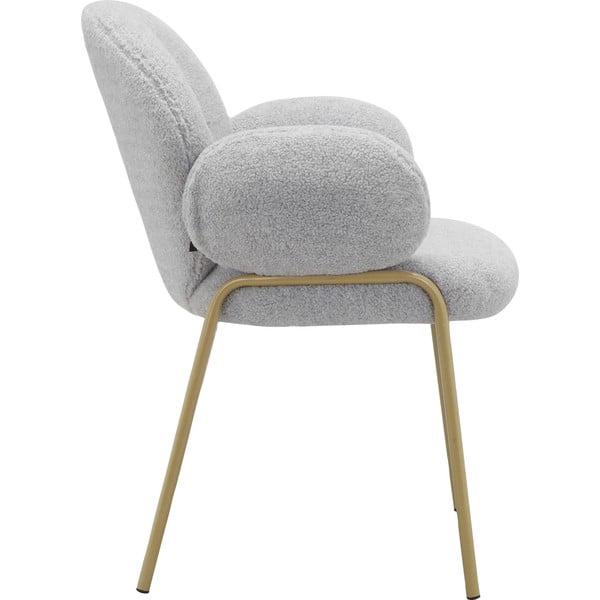 Svijetlo sive podstavljene blagovaonske stolice u setu s naslonima za ruke 2 kom Iwama – Støraa-image-3