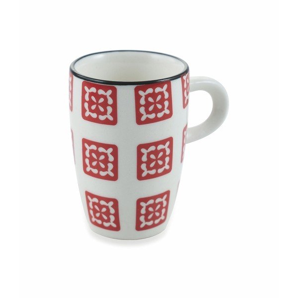 Set od 6 crvenih šalica s drškom od Villa d'Este Confusion zemljanog posuđa, 90 ml-image-2
