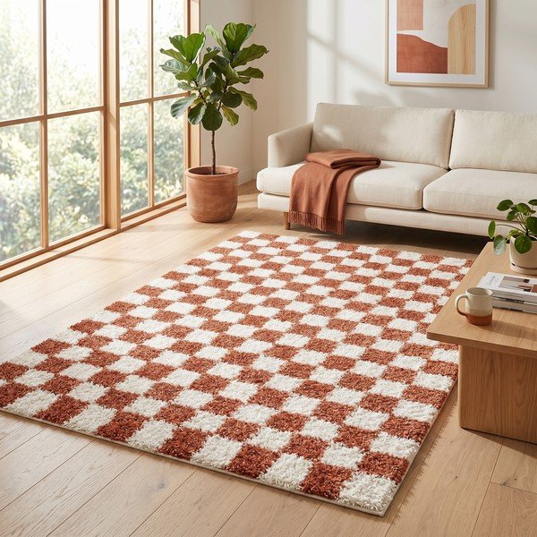 Krem/boje terakote tepih 120x170 cm Grida – ESTE-image-2