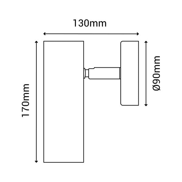 Zidna lampa u boji bronce SULION Milan, visina 17 cm-image-3