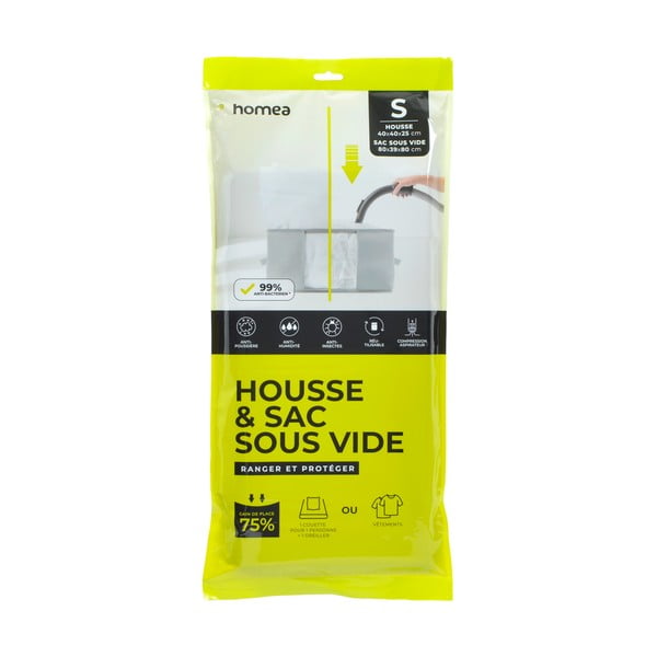 Vakuumska plastična kutija za pohranu odjeće 40x40x25 cm – Homéa-image-1