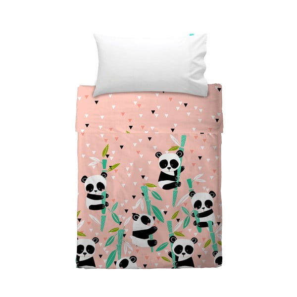 Tanki prekrivač i navlaka za jastuk Moshi Moshi Panda Garden, 120 x 180 cm