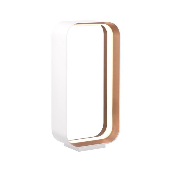 Bijela LED stolna lampa s metalnim sjenilom (visina 41 cm) Cizione – CINQUE-image-1