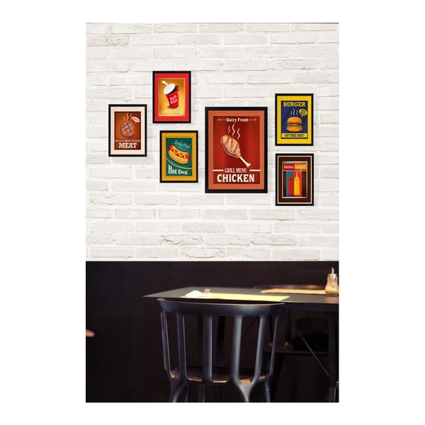 Set od 6 murala Tablo Center Chicken