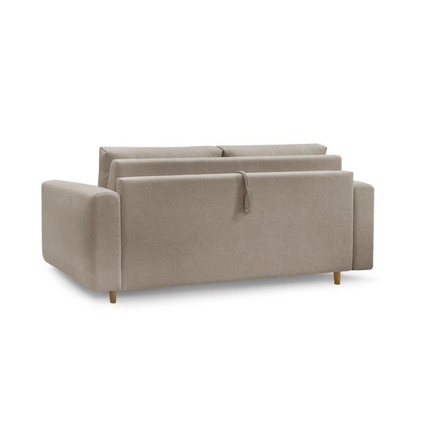 Smeđe-siva sofa za spavanje/sklopiva 220 cm Cocoone – Bobochic Paris-image-4