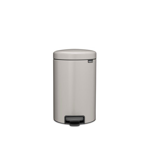 Svijetlo siva željezna kanta za smeće s pedalom 12 l NewIcon – Brabantia