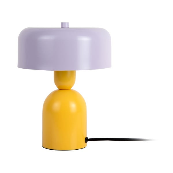 Žuta /ljubičasta stolna lampa (visina 24 cm) Double Funky – Leitmotiv