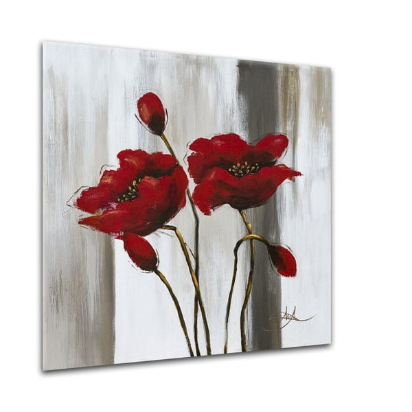 Slika Styler Glasspik Poppy Flower, 20 x 20 cm